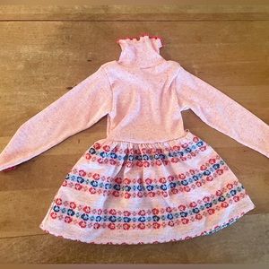 Vintage kids knit dress Health-Tex made in USA size 3T